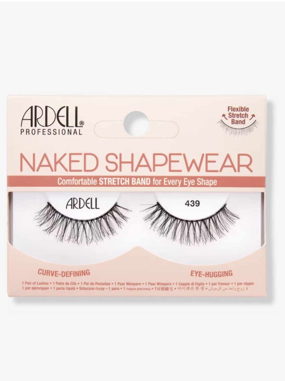 4 New Ardell Naked Shapewear StretchTech False Strip Lashes, Style 439